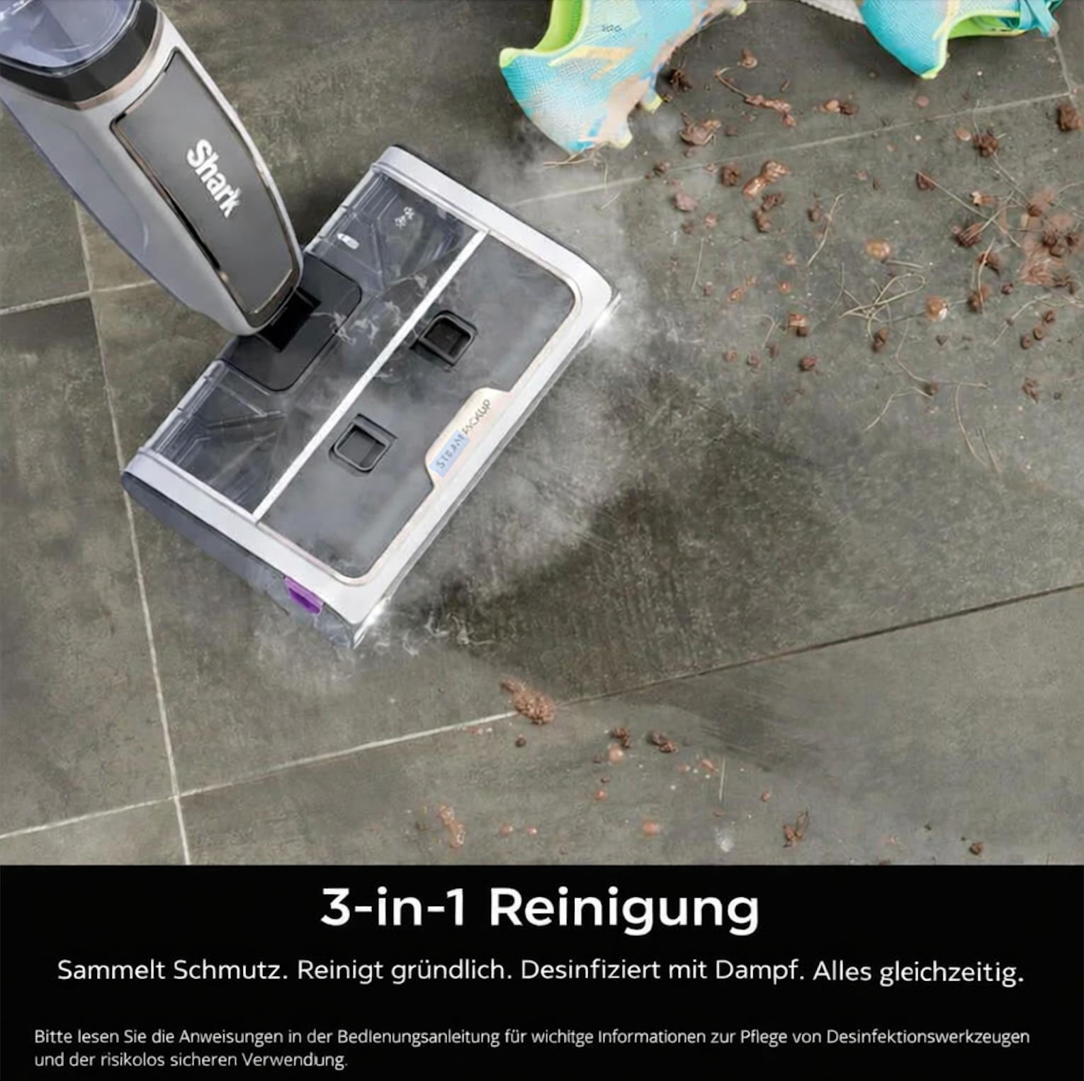 Hochleistungsstaubsauger 3 in 1 Steam Pickup  (Shark®-Technologie)