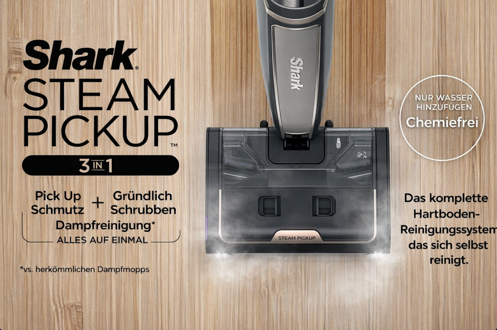 Hochleistungsstaubsauger 3 in 1 Steam Pickup  (Shark®-Technologie)